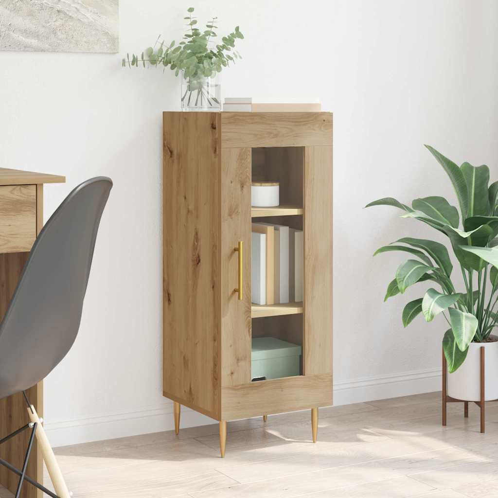 Sivupöytä artesaani tammi 34 x 34.5 x 90 cm Tekninen puu