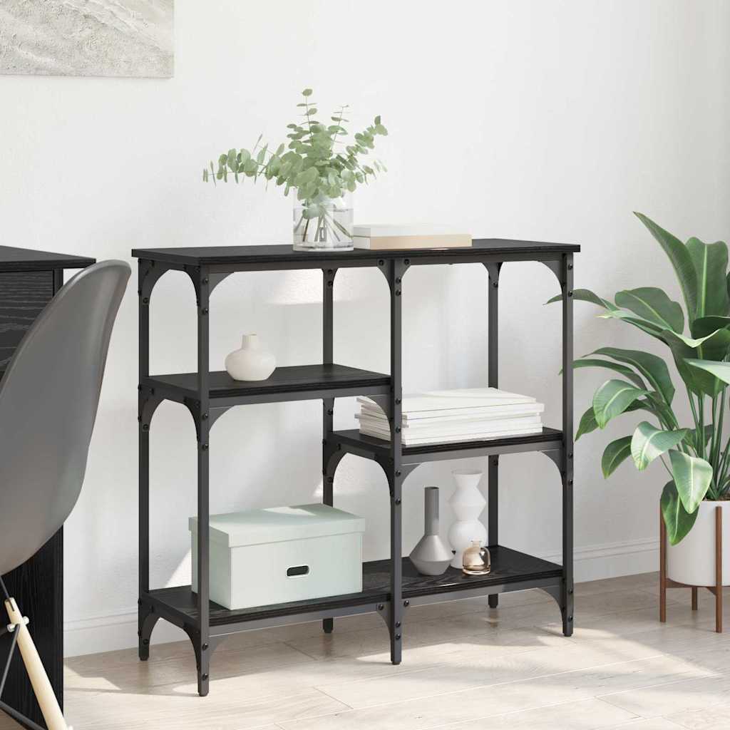 hyllyllä Musta tammi 80 x 29 x 75 cm Tekninen puu