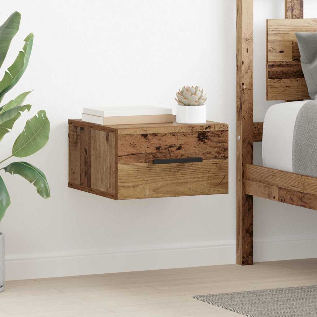 Yöpöytäkaappi Vanha puu 35 x 35 x 20 cm Tekninen puu