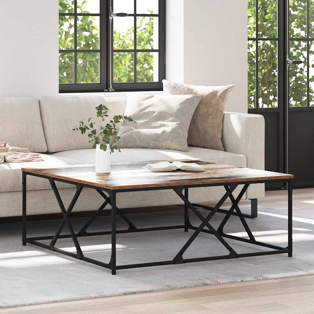 Sohvapöytä Vanha puu 100 x 100 x 40 cm Tekninen puu