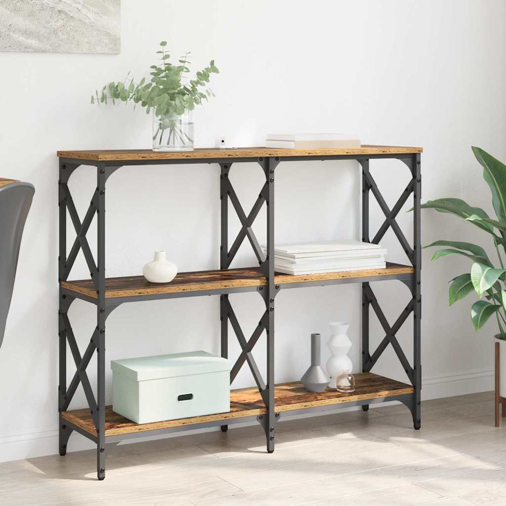 Konsolipöytä Vanha Puu 100 x 28 x 80,5 cm Tekninen puu