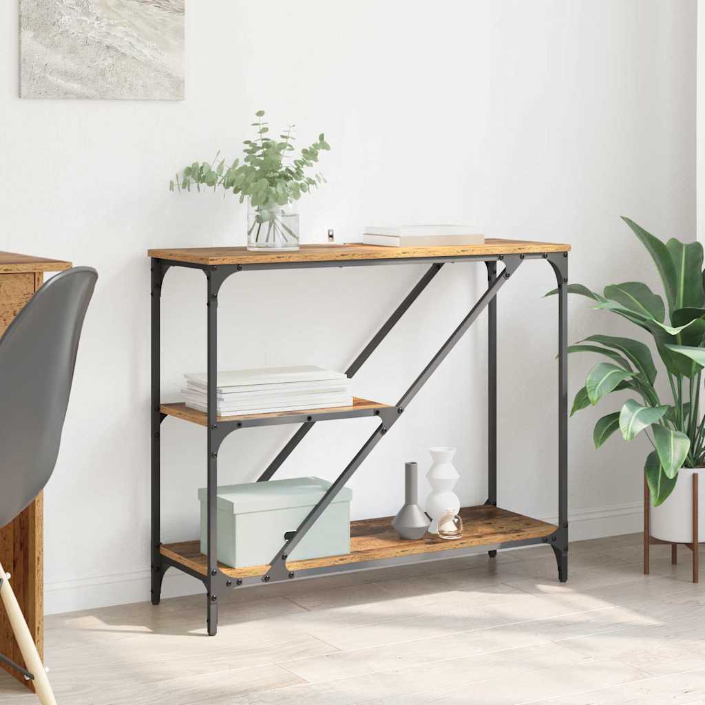 Konsolipöytä Vanha Puu 88,5 x 30 x 75 cm Tekninen puu