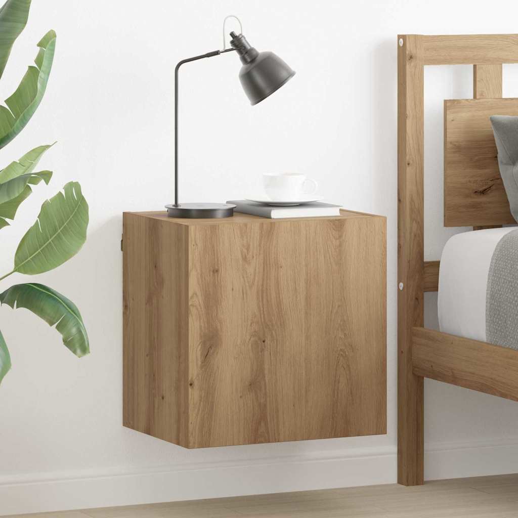 TV-seinähyllyt 2 pcs Artisan tammi 40,5x30x40cm Tekninen puu