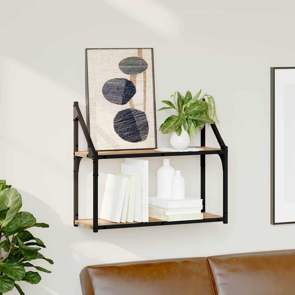 Seinähylly artesaani tammi 60 x 21 x 51 cm Tekninen puu