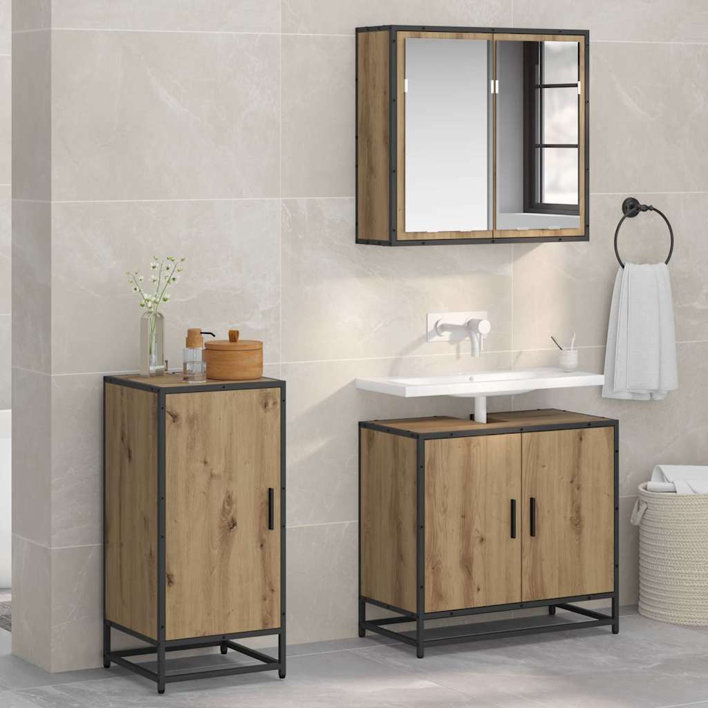 Sivupöytä artesaani tammi 35 x 35.5 x 76 cm Tekninen puu