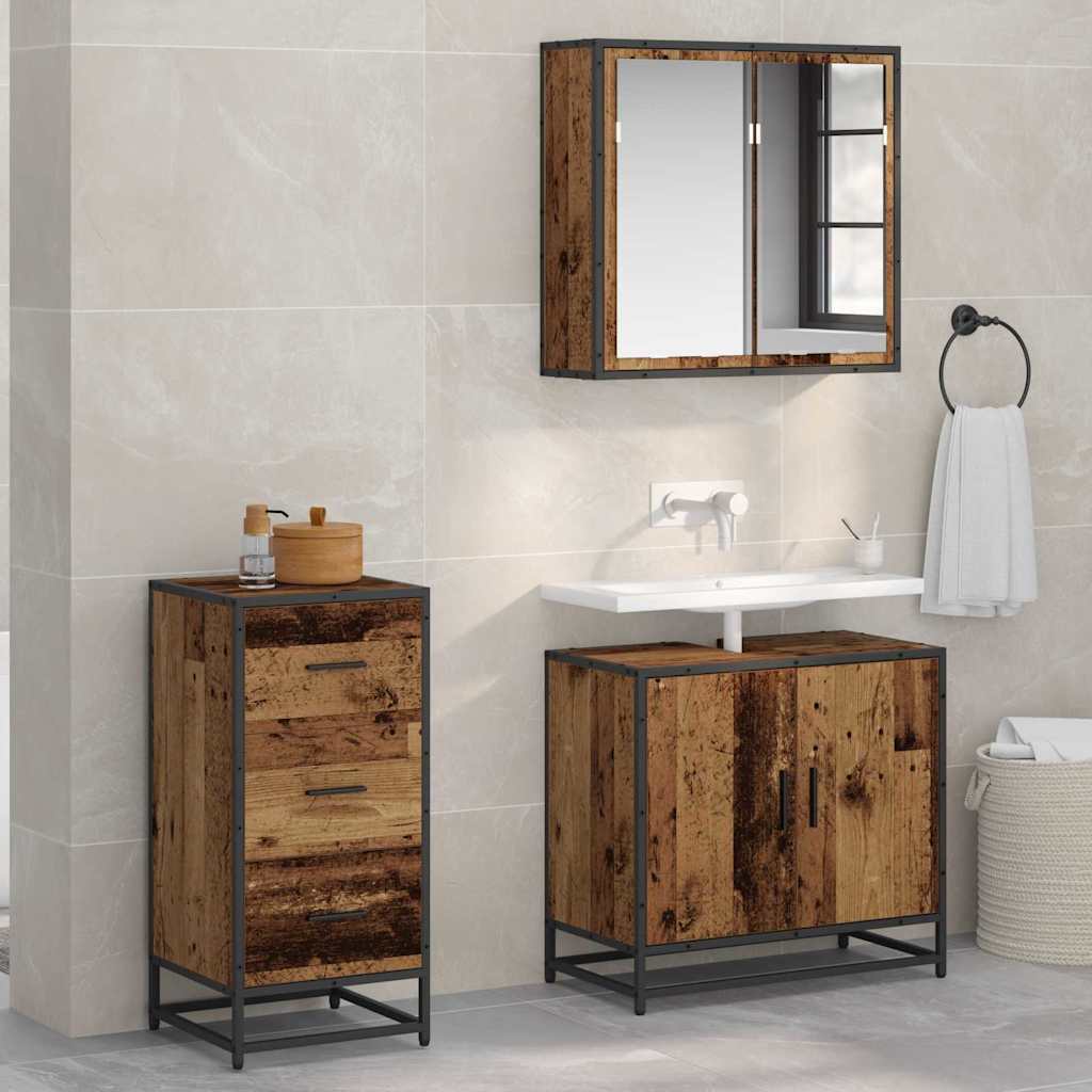 Sivupöytä Vanha puu 35.5 x 35 x 76 cm Tekninen puu