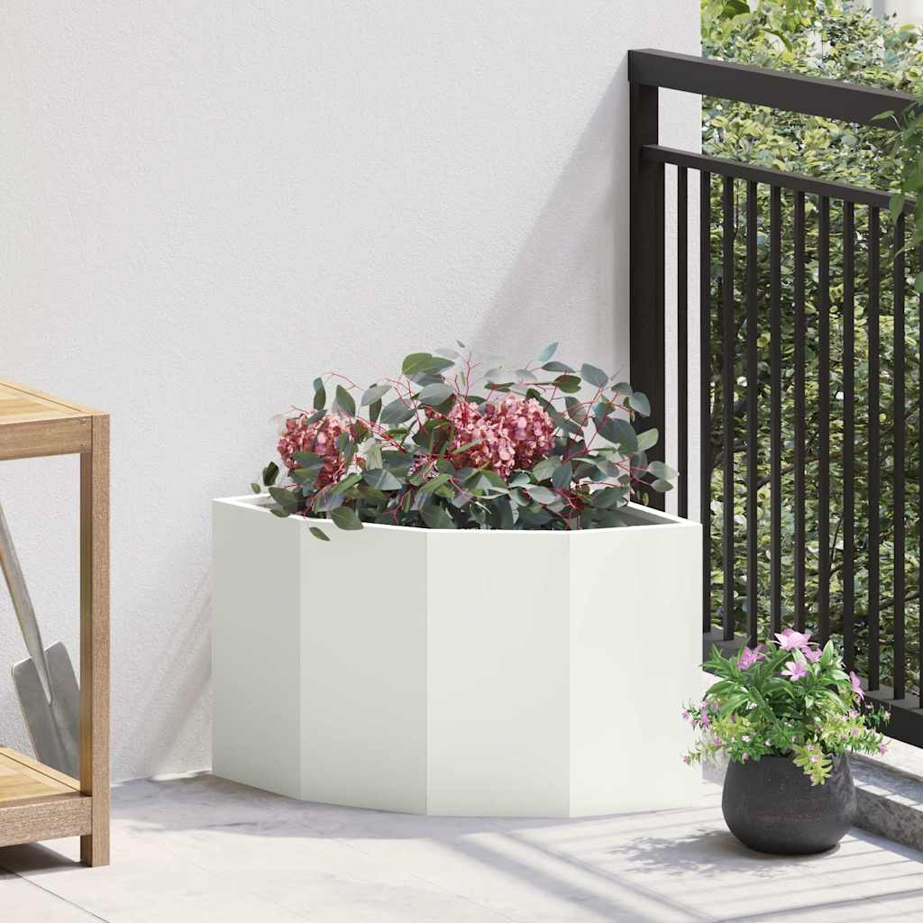 Kulmapenkin Ruukku Valkoinen 45 x 45 x 35 cm Teräs