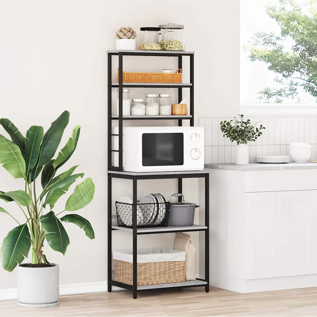 Keittiöhylly Harmaa Sonoma 60 x 40 x 168 cm Tekninen puu