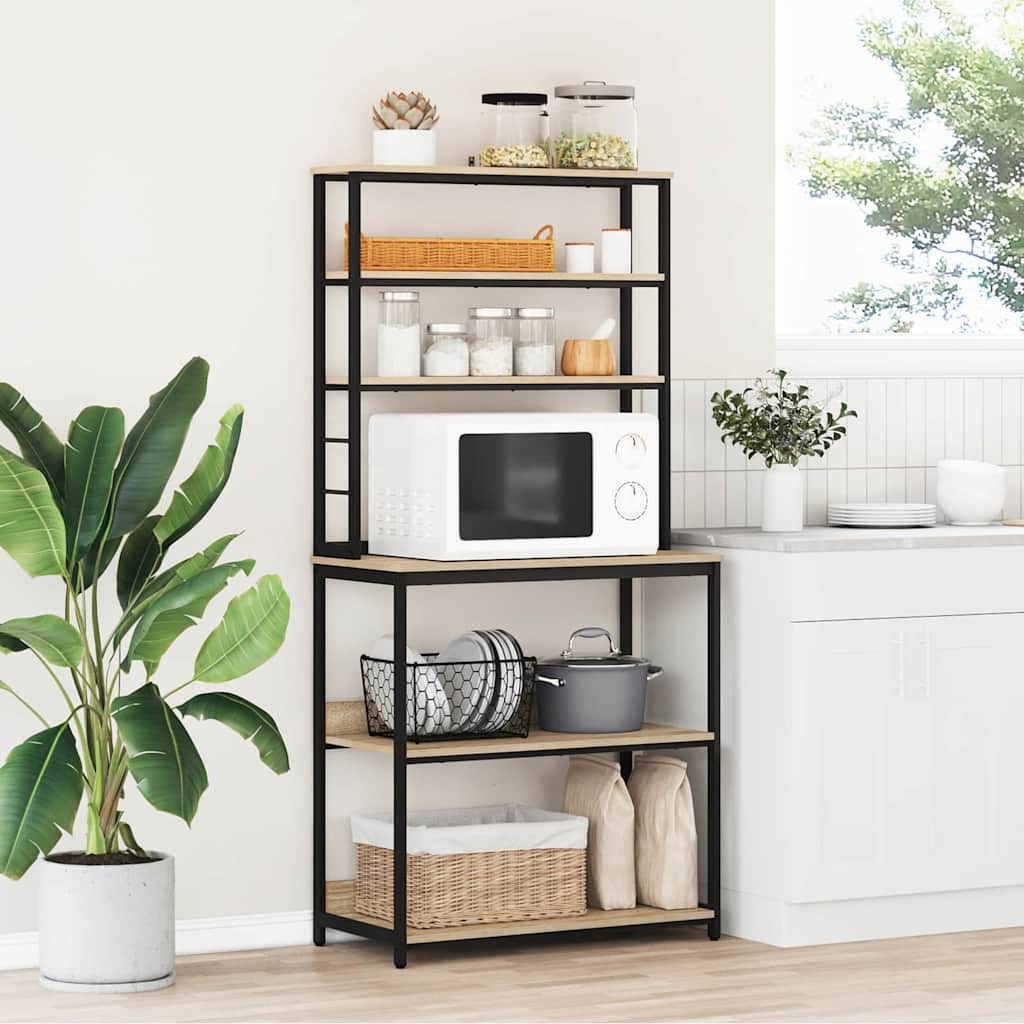 Keittiöhylly Sonoman tammi 80 x 40 x 168 cm Tekninen puu