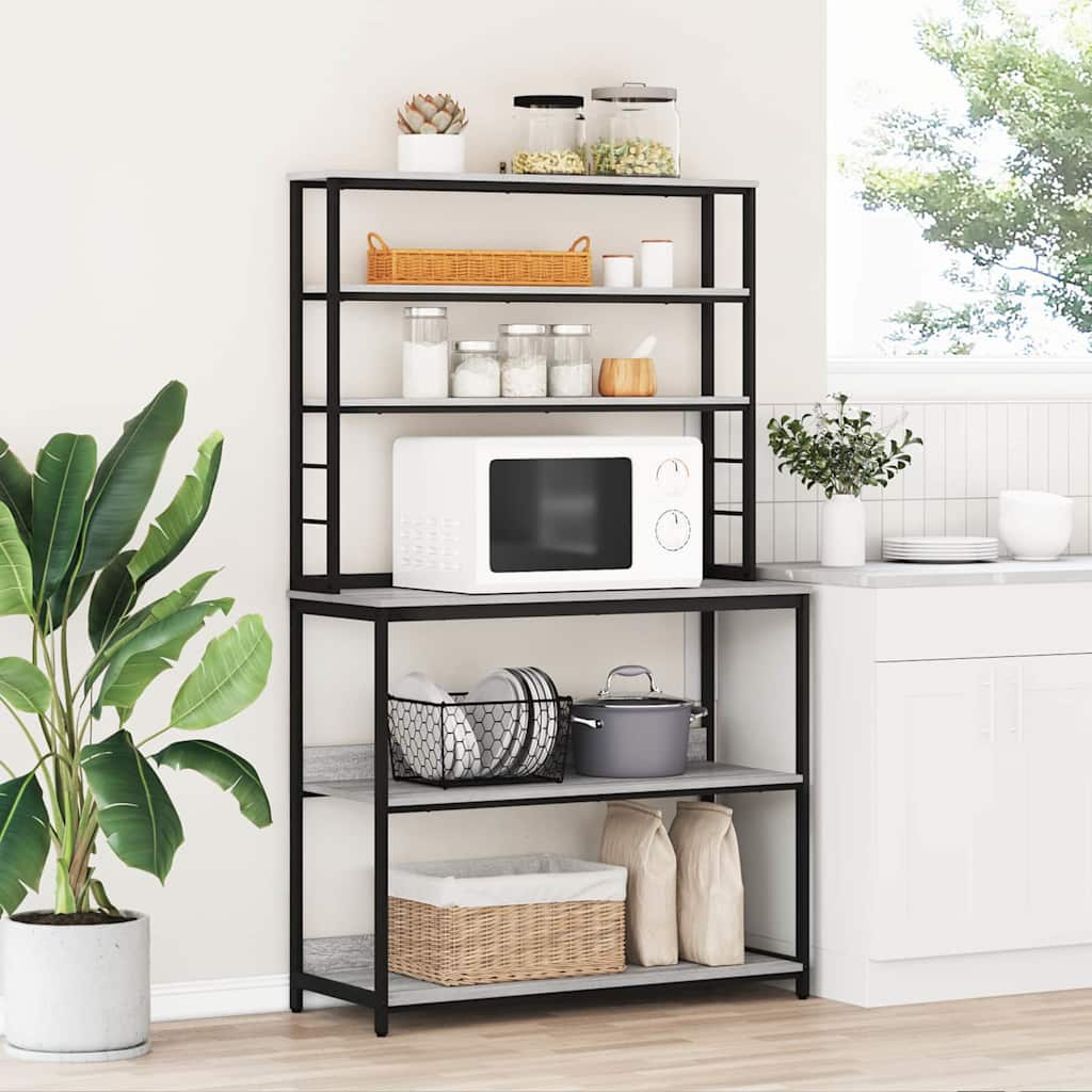 Keittiöhylly Harmaa Sonoma 100 x 40 x 168 cm Tekninen puu