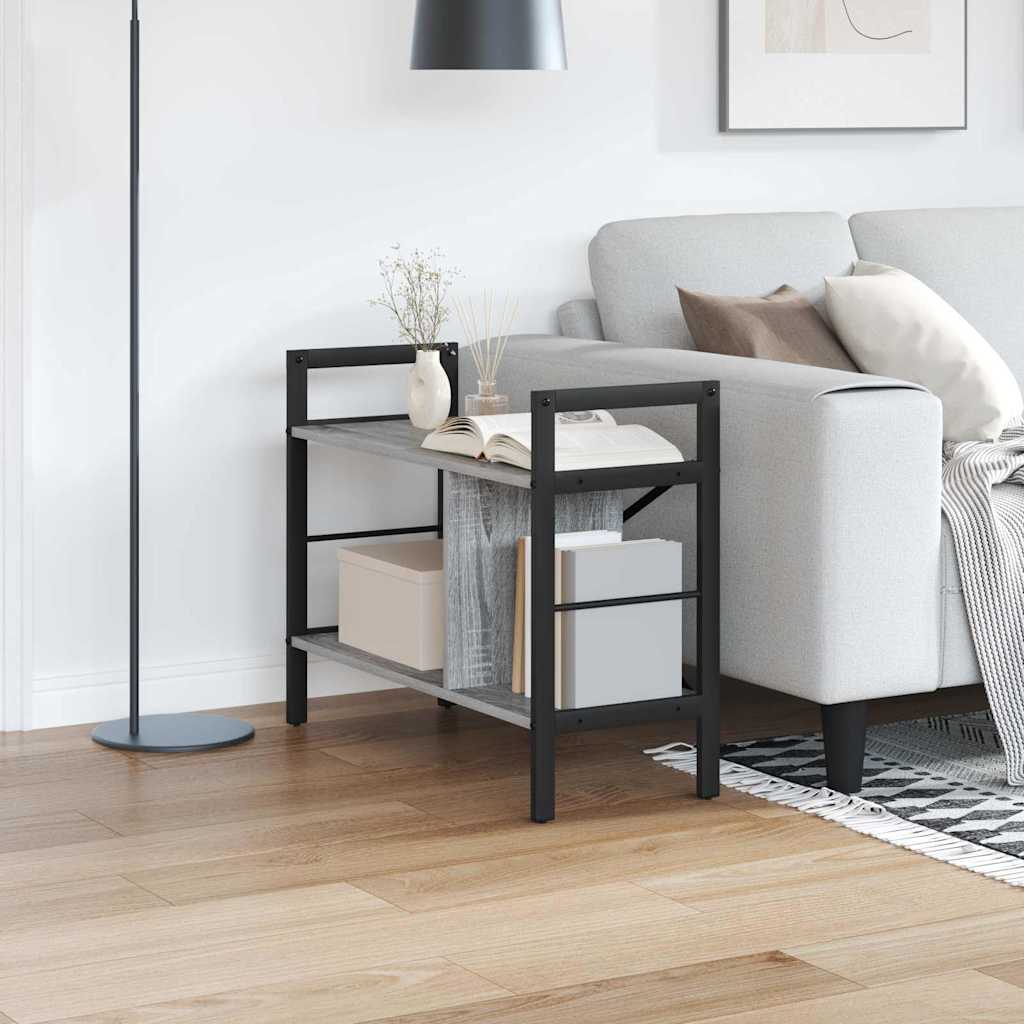 Kirjahylly Harmaa Sonoma 75 x 30 x 58,5 cm Tekninen puu