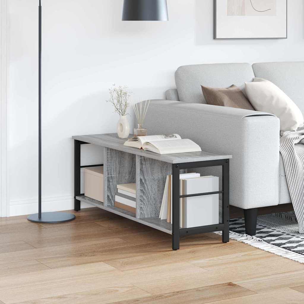 Kirjahylly Harmaa Sonoma 102 x 32 x 40,5 cm Tekninen puu