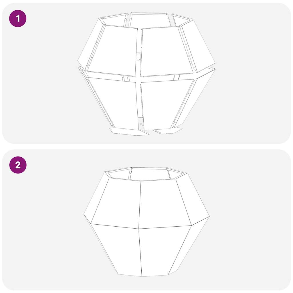 Kukkalaatikko 2 pcs Ruosteinen 100 x 100 x 80 cm Kulunut Teräs