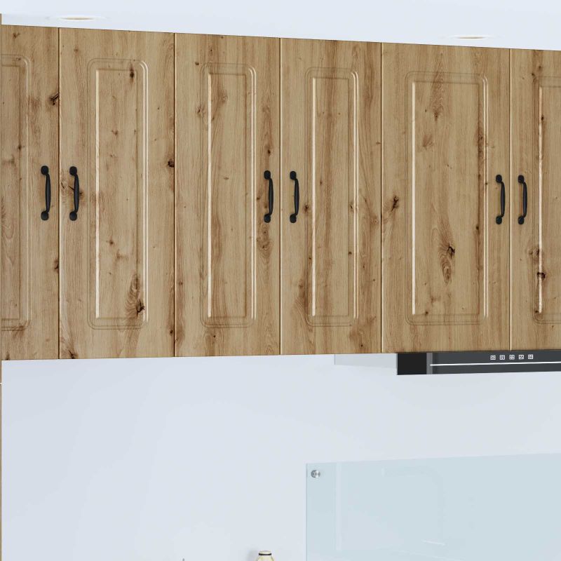 Keittiön seinäkaappi ovella 2 pcs Artisan tammi 30 x 31 x 80 cm