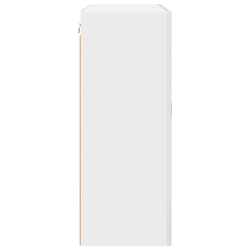 Keittiön seinäkaappi Korkean kiillon valkoinen 80 x 31 x 80 cm
