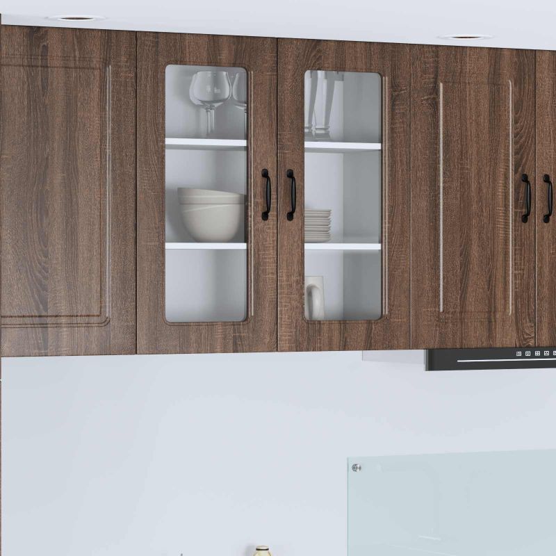 Keittiön seinäkaappi Ruskea tammi 80 x 31 x 80 cm Tekninen puu