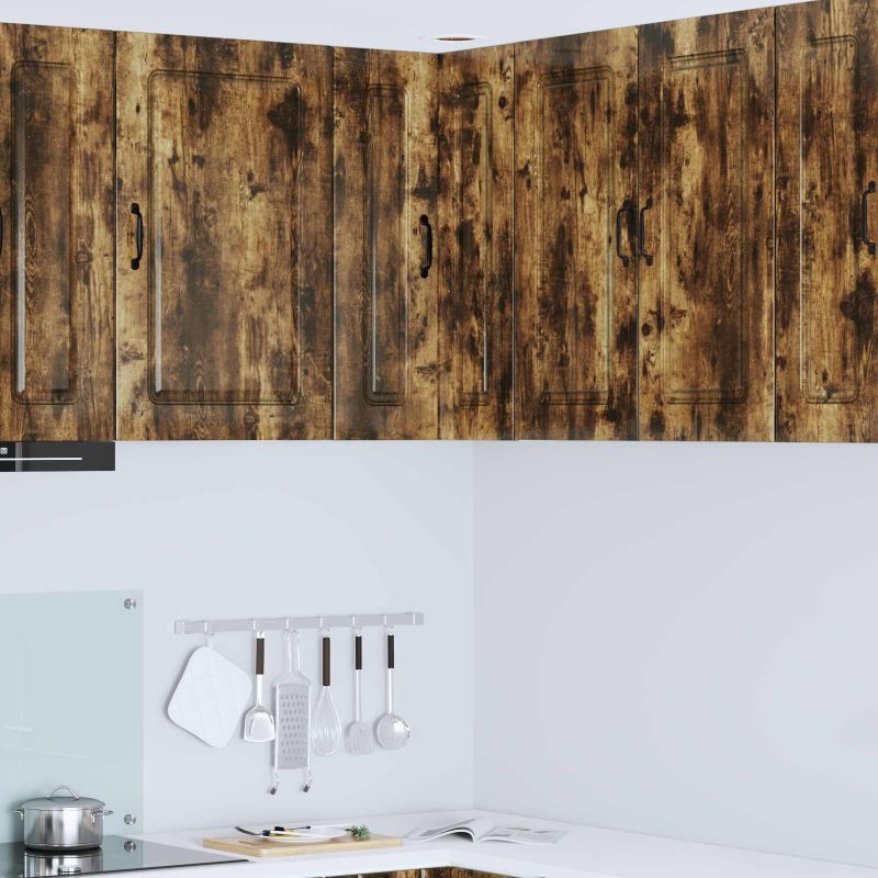 Keittiön seinäkaappi Savupähkinä 57 x 57 x 80 cm Tekninen puu