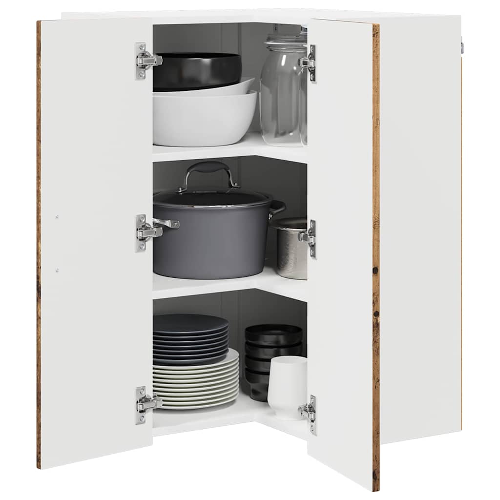 Keittiön seinäkaappi Vanha Puu 57 x 57 x 80 cm Tekninen puu