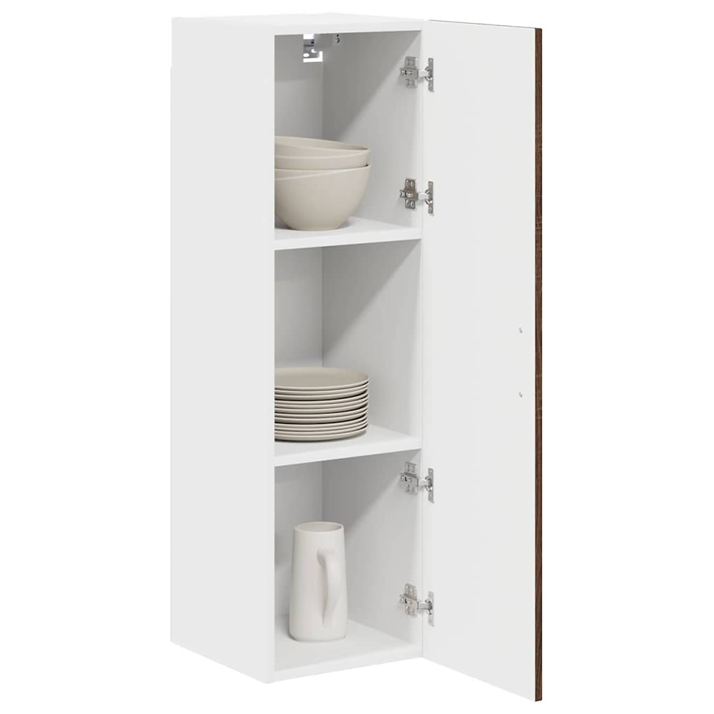 Keittiön seinäkaappi Ruskea tammi 30 x 31 x 100 cm Tekninen puu