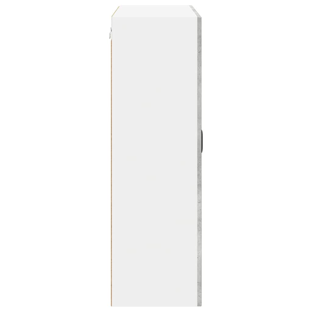 Keittiön seinäkaappi hyllyllä Betoni Harmaa 80 x 31 x 100 cm