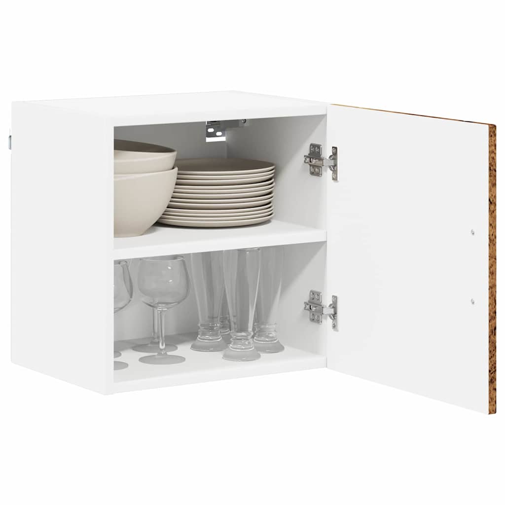 Keittiön seinäkaappi hyllyllä 2 pcs Vanha Puu 40 x 31 x 40 cm