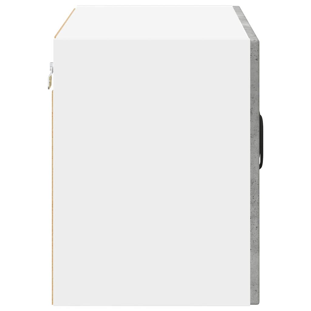 Keittiön seinäkaappi ovella 2 pcs Betoni Harmaa 60 x 31 x 40 cm