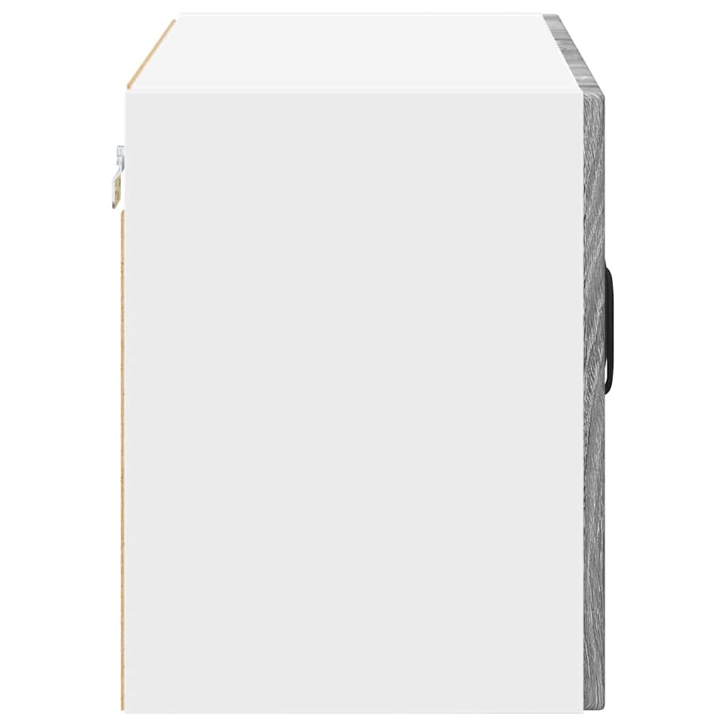 Keittiön seinäkaappi ovella 2 pcs Harmaa Sonoma 60 x 31 x 40 cm