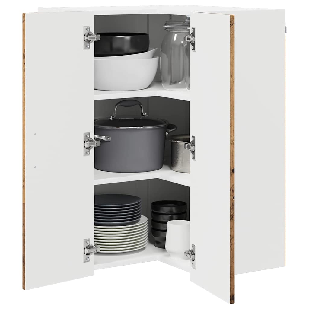 Keittiön seinäkaappi Vanha Puu 57 x 57 x 80 cm Tekninen puu