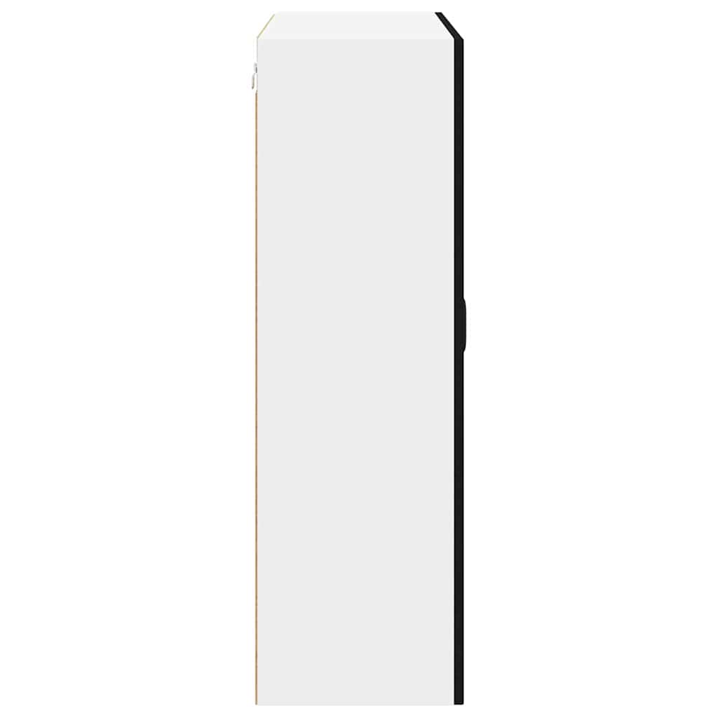 Keittiön seinäkaappi ovella Musta 80 x 31 x 100 cm Tekninen puu