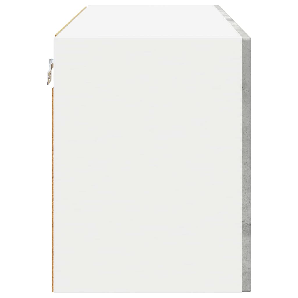 Keittiön seinäkaappi ovella 2 pcs Betoni Harmaa 60 x 31 x 40 cm