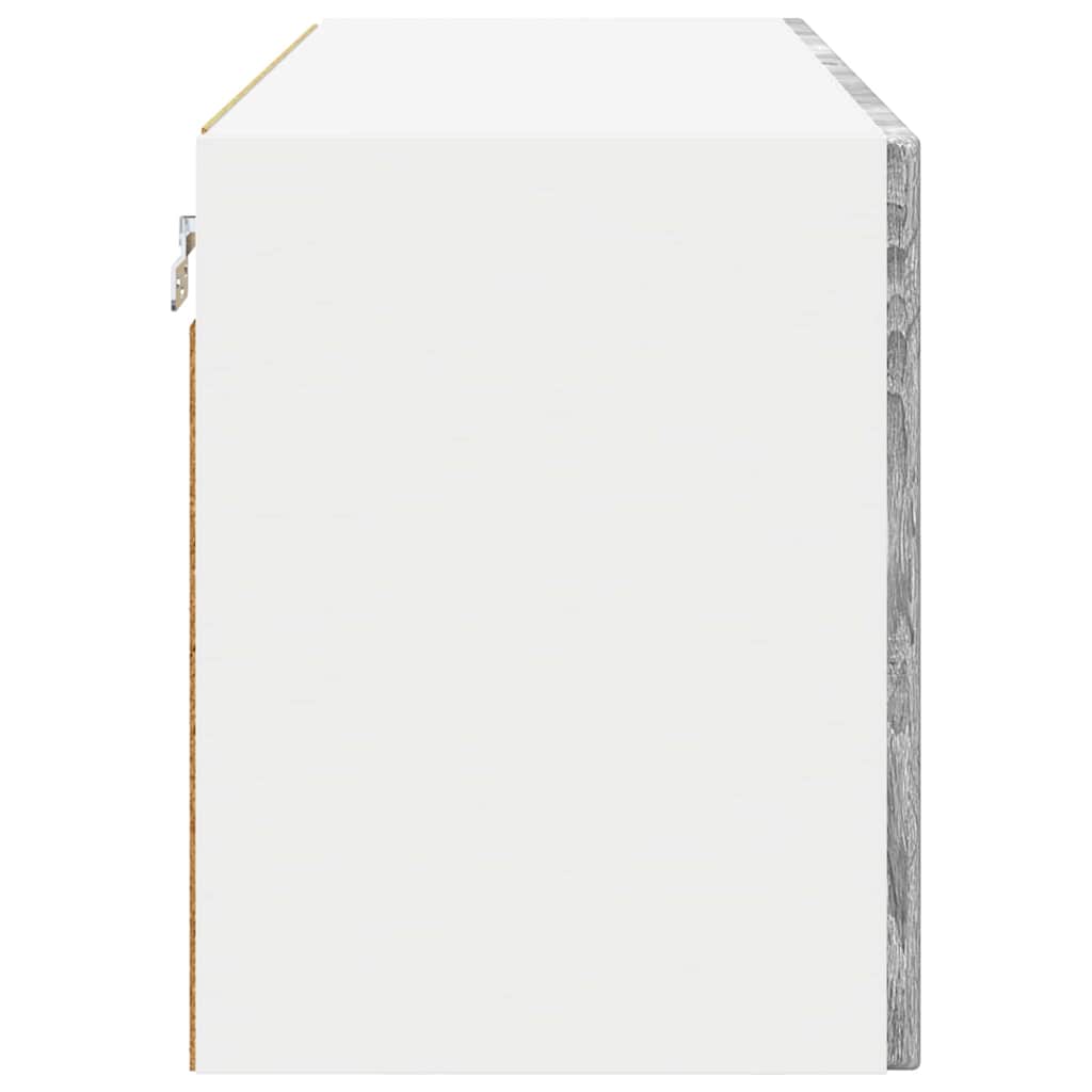 Keittiön seinäkaappi ovella 2 pcs Harmaa Sonoma 60 x 31 x 40 cm