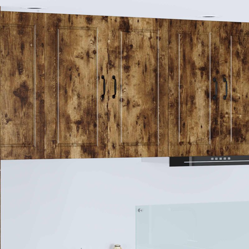 Keittiön seinäkaappi Savupähkinä 80 x 31 x 80 cm Tekninen puu