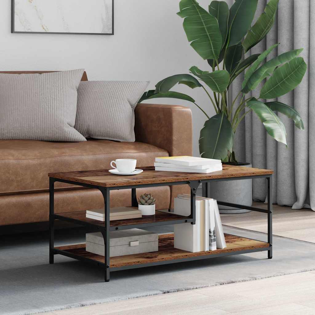 Sohvapöytä Vanha Puu 90 x 49 x 40 cm Tekninen puu