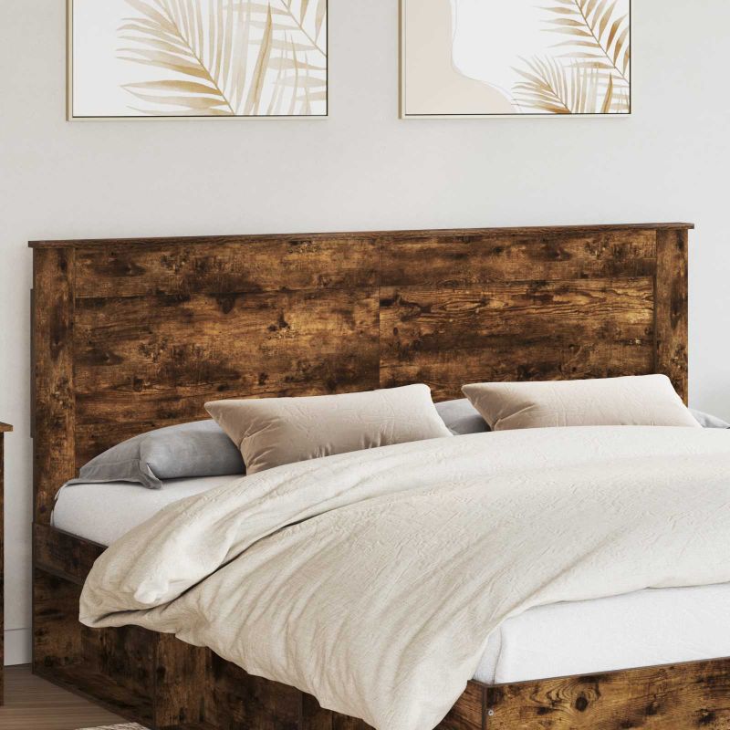 Päätylevy päätyllä Savupähkinä 200 cm Tekninen puu