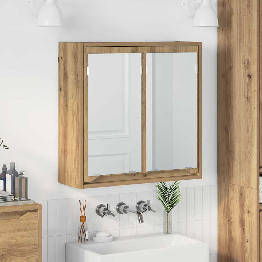 Kylpyhuoneen Peilikaappi hyllyllä Artisan tammi 60 x 20 x 60 cm