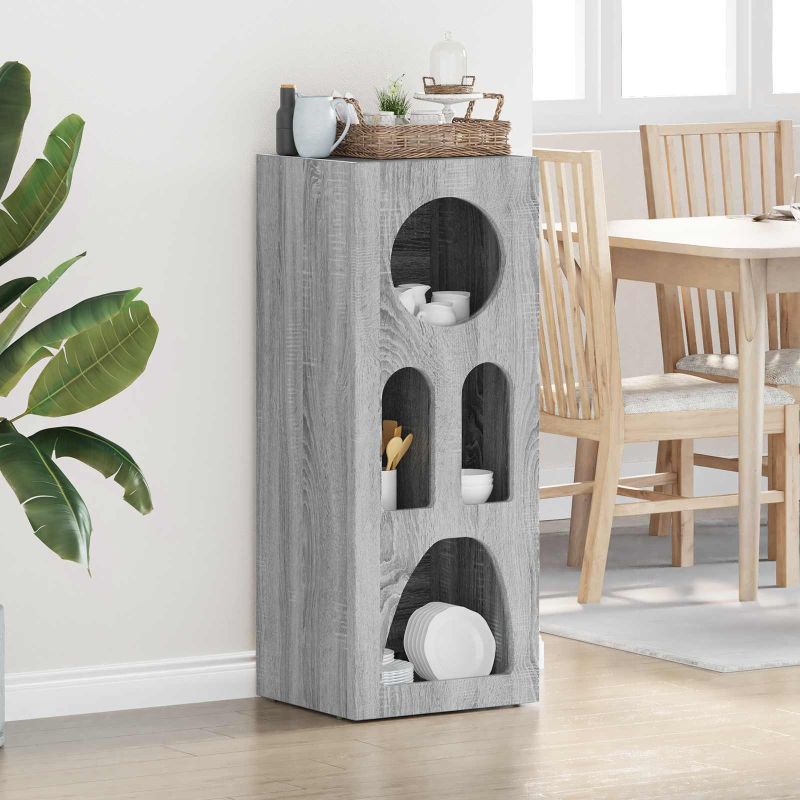 Sivupöytä Harmaa Sonoma 40 x 35 x 100.5 cm Tekninen puu