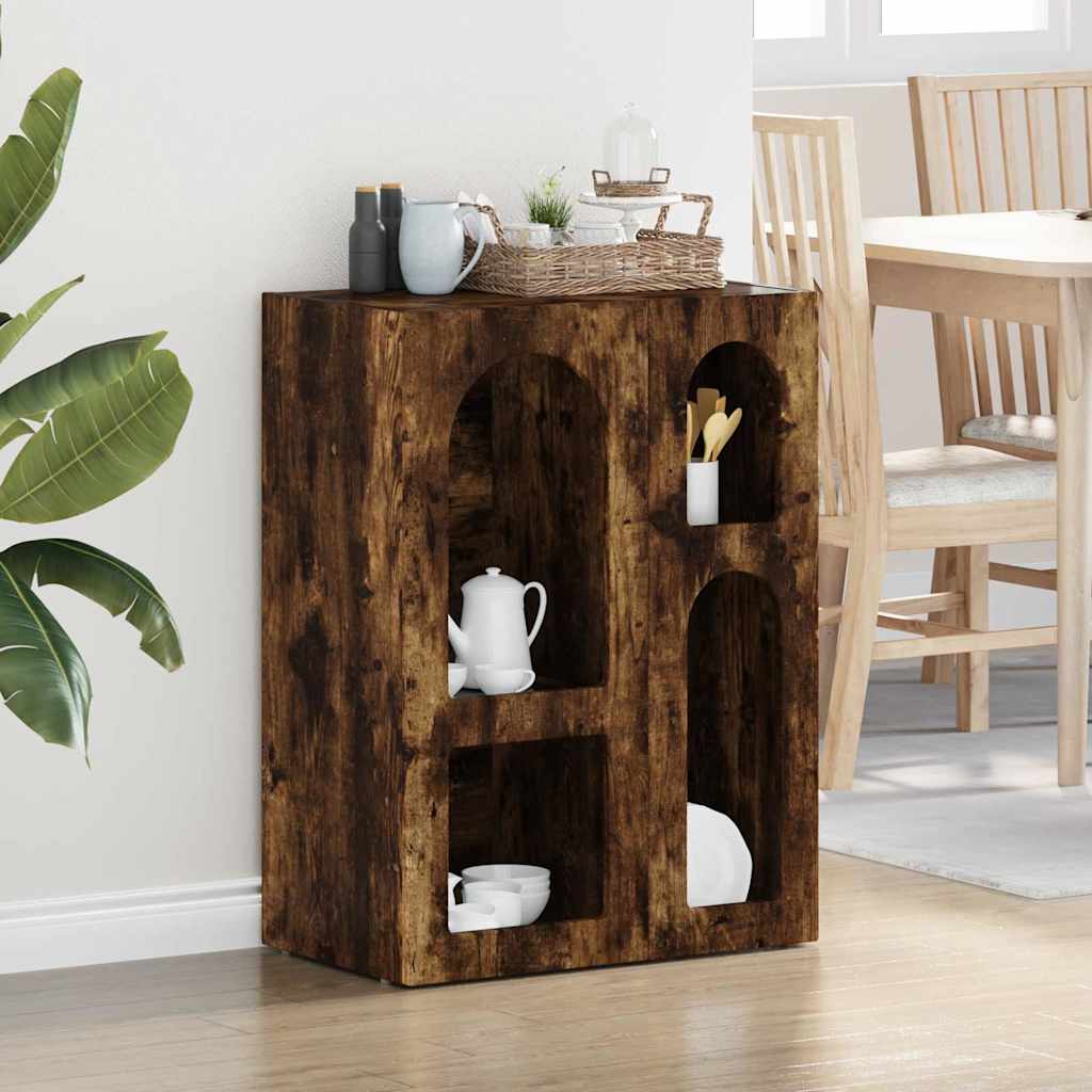 Sivupöytä Savupähkinä 59 x 35 x 80.5 cm Tekninen puu