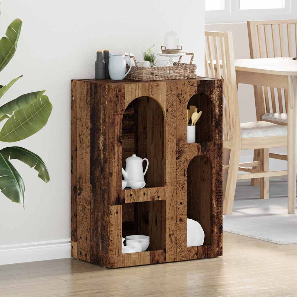 Sivupöytä Vanha puu 59 x 35 x 80.5 cm Tekninen puu