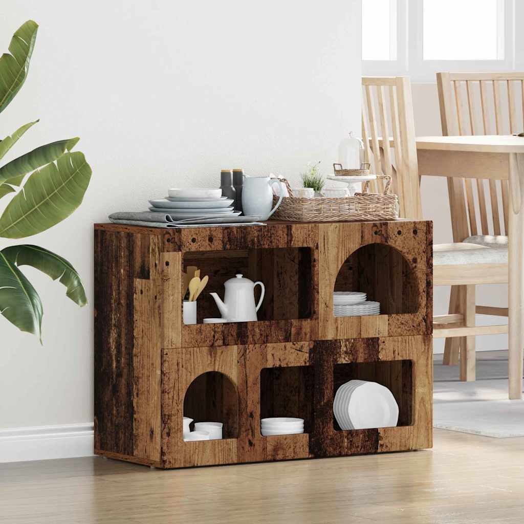 Sivupöytä Vanha puu 80.5 x 35 x 59 cm Tekninen puu