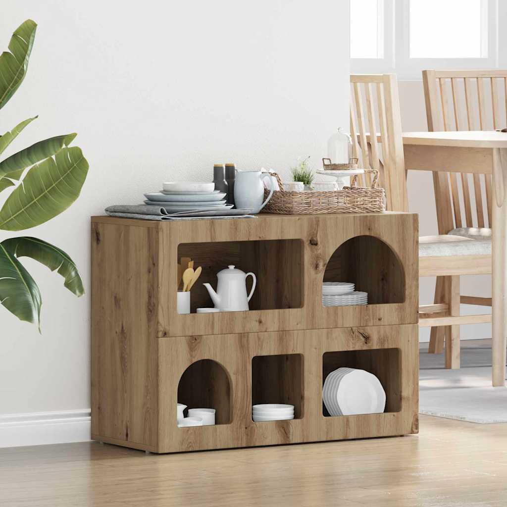 Sivupöytä Artisan tammi 80.5 x 35 x 59 cm Tekninen puu