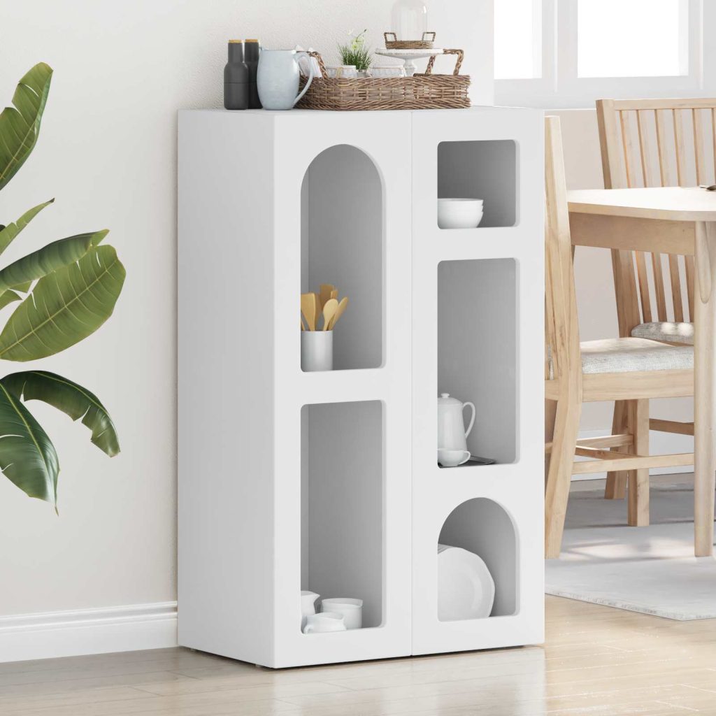 Sivupöytä Valkoinen 59 x 35 x 100,5 cm Tekninen puu