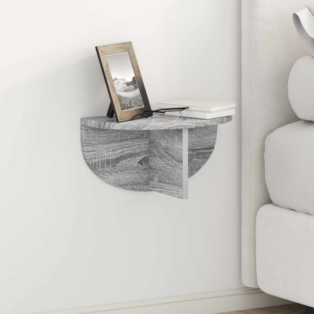 Seinähylly Harmaa Sonoma 38 x 19 x 19 cm Tekninen puu