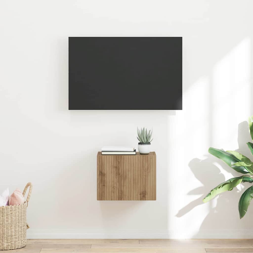 TV-seinäkaappi Taidekoivu 60 x 31 x 29.5 cm Tekninen puu