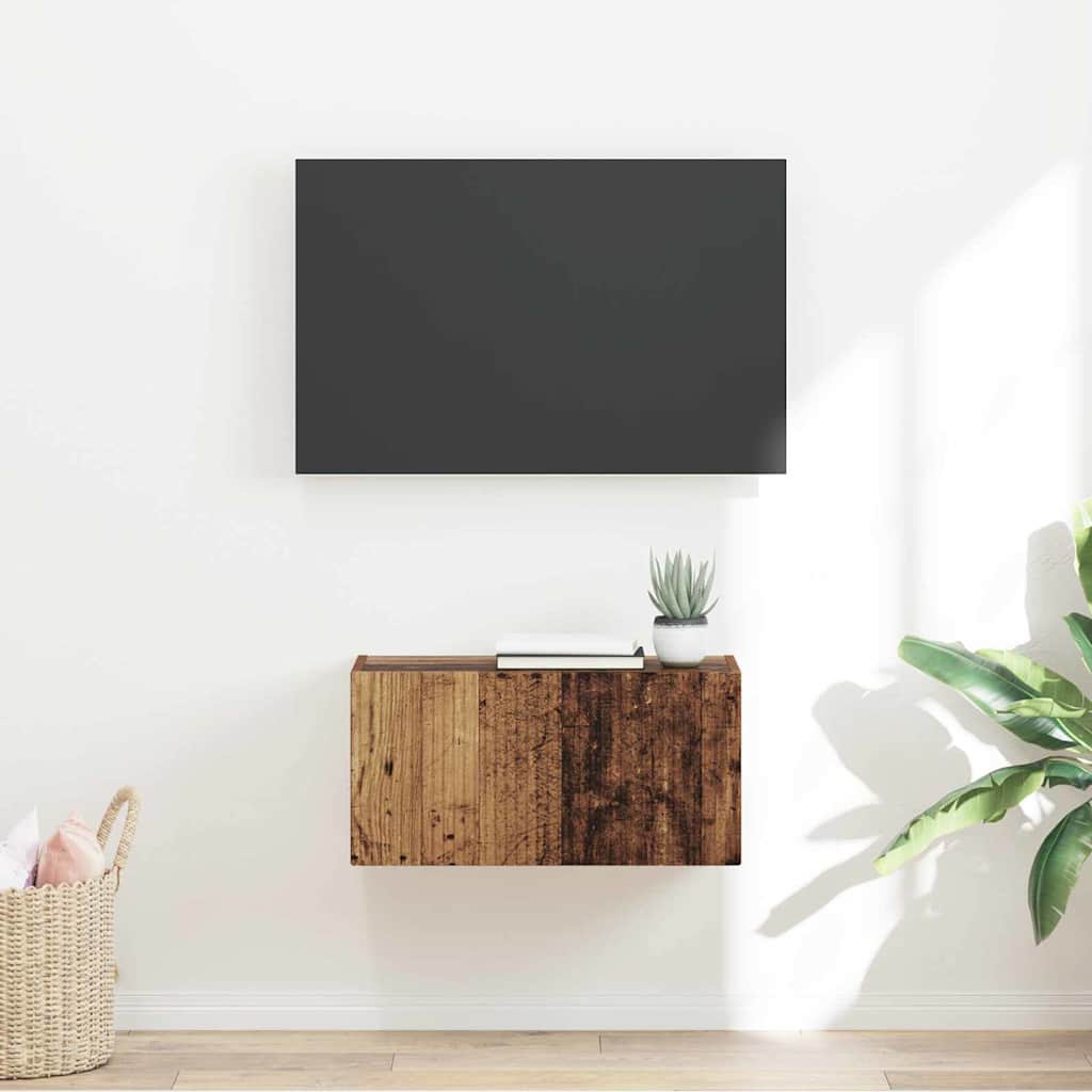 TV-seinäkaappi Vanha Puu 60 x 31 x 29.5 cm Tekninen puu