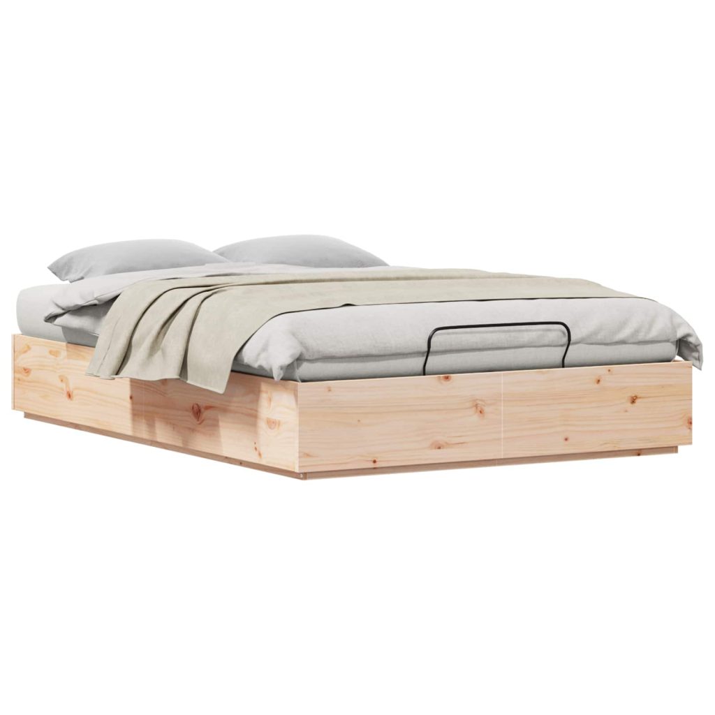 Ottoman Sängyn Runko Luonnollinen 140 x 200 cm Massiivimänty