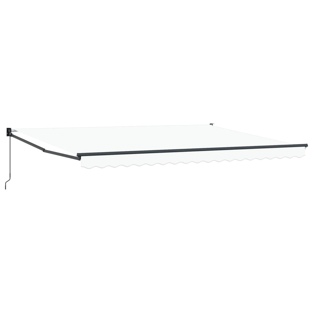 Manuaalinen vedettävä varjo Valkoinen 4 x 2 m
