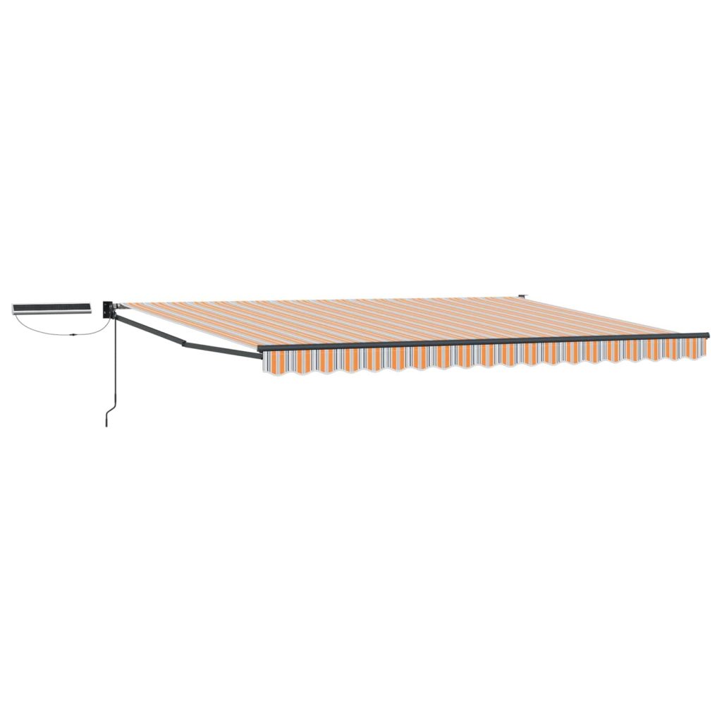 Sähkökäyttöinen Vedettävä Varjo Sininen ja Oranssi 4 × 3 m