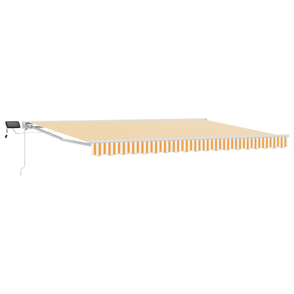 Manuaalinen markiisin runko LED-valoilla 4 x 2 m