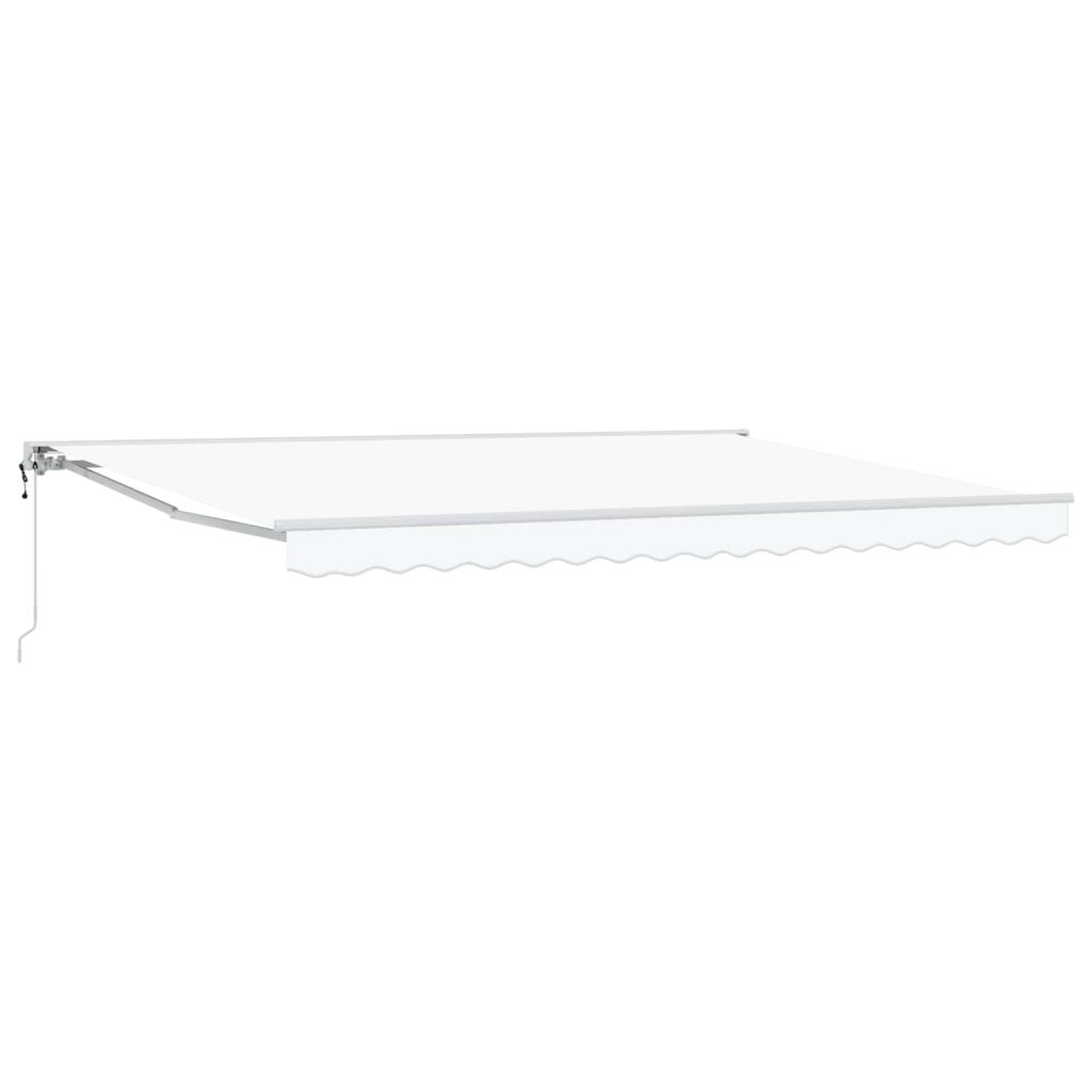 Sähkökäyttöinen Vedettävä Varjo Valkoinen 4,5 × 3,5 m