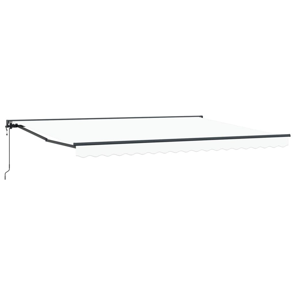 Sähkökäyttöinen Vedettävä Varjo Valkoinen 4 × 3,5 m